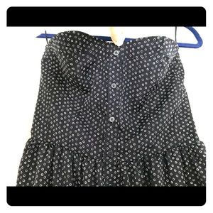Gap (M) Navy strapless summer dress